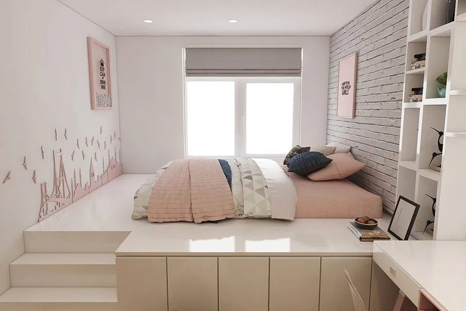 Thiết kế nội thất phòng ngủ 5m2 đơn giản mà tinh tế