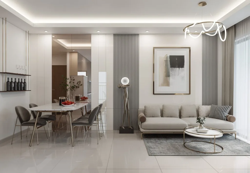 Thiết kế nội thất chung cư tận dụng nguồn ánh sáng tự nhiên