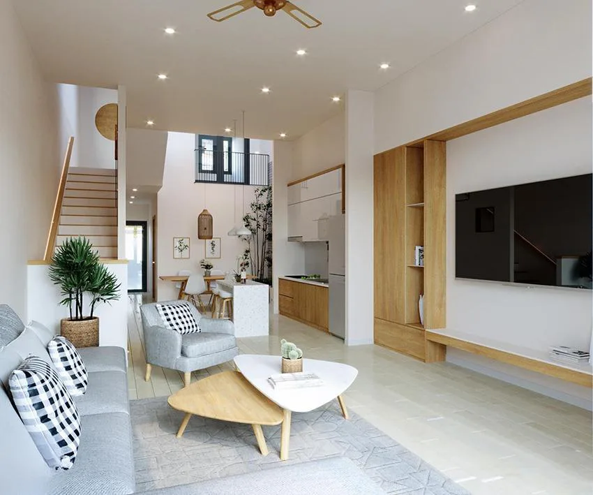 Thiết kế nội thất nhà phố diện tích nhỏ - Tận dụng tối đa nguồn ánh sáng tự nhiên
